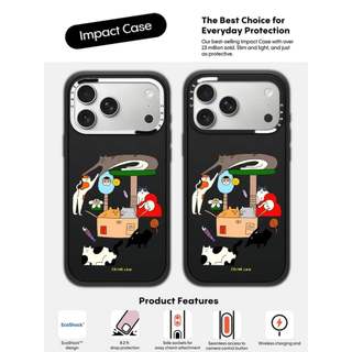 CASECASE X Crazy Cats Case White Camera Ring Edition Matte Đen Cứng Hút Từ Tính Tác Động Dành Cho Apple IPhone 13 14 15 16 17 Pro Max Air Plus Có Hộp