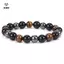 Vòng tay hạt đá Hematite nam châm - Trang sức thời trang