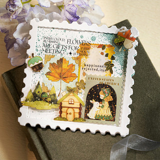 ENWEI 25 Chiếc [Fantasy Notes] PET Vàng Lá Cà Phê Hương Thơm Vintage Trang Trí Cắt Dán Cho Tạp Chí Sổ Lưu Niệm Người Lập Kế Hoạch