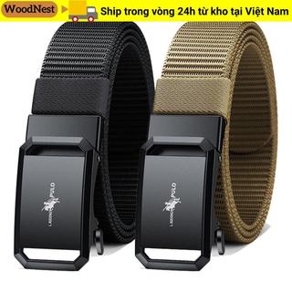 Thắt lưng bện Nylon WOODNEST, khóa tự động, phong cách hoang dã đơn giản, phù hợp với nhiều đối tượng