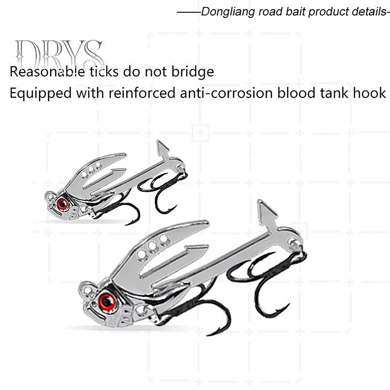 Mồi câu cá VIB kim loại 3D thực tế - Phù hợp cho cá chép, bass và cá hồi