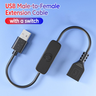 Cáp nối dài Elough USB Nam sang Nữ có công tắc BẬT / TẮT Truyền dữ liệu và sạc Bộ chuyển đổi bền cho dải đèn LED
