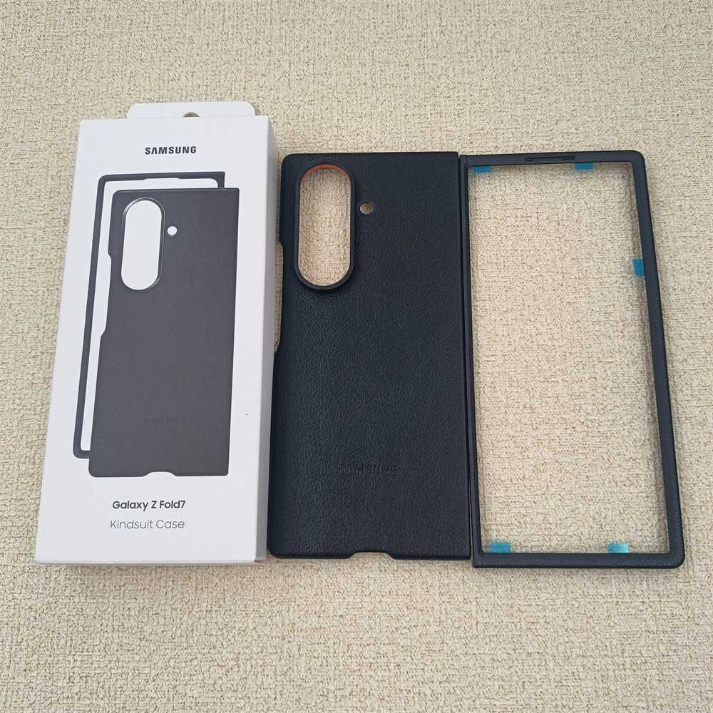 Dành Cho Ốp Lưng Chính Hãng Cho Samsung Z Fold 7 5G Slim Chống Sốc Ốp Lưng Cho Z Fold7 Da Thật Cao Cấp Da Điện Thoại Di Động Vỏ
