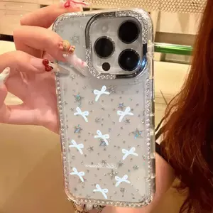 Dấu cộng xanh nhạt Đối với trường hợp iPhone 15promax iPhone 1615Flash Drill Case 11