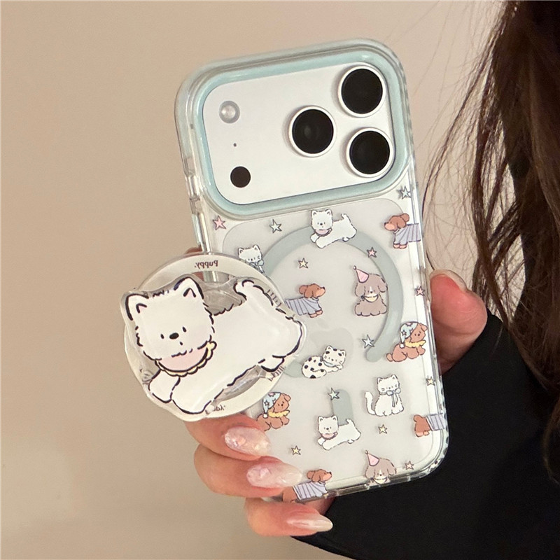 Ốp điện thoại TPU hình chó con iPhone 17 Pro max