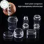 PUSKY Silicone Trong Suốt Móng Tay Nghệ Thuật Dập Bộ Pháp Cho Móng Tay Tấm Tem Ba Lan Stencil Bản Mẫu Seal Stamper Scraper VN
