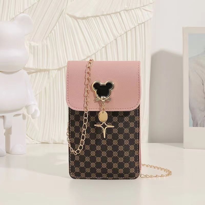 Dây Xích Túi Điện Thoại Di Động 2025 Phong Cách Mới Cao Cấp Phong Cách Phương Tây Mini Một Vai Messenger Túi Nhỏ Mùa Hè Nhẹ Nữ Túi