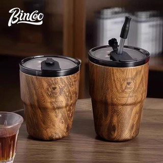 ⭐Bincoo Gỗ Hạt Cà Phê Mỹ Giá Trị Cao Nam Nữ Đi Kèm Giữ Nhiệt Cốc Retro Di Động Thép Không Gỉ Cốc Nước⭐