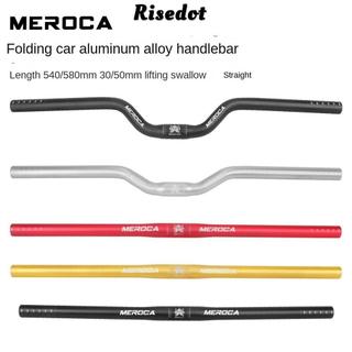 Tay lái xe đạp Risedot và Meroca 25.4x540/580mm, phụ kiện từ hợp kim nhôm bền chắc dành cho xe đạp leo núi