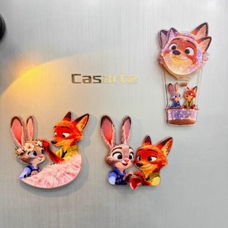 Kawaii Zootopia Xoay Nam Châm Tủ Lạnh Hoạt Hình Dễ Thương Thiết Kế Động Vật Từ Tủ Lạnh Miếng Dán Dành Cho Người Hâm Mộ Trang Trí Quà Tặng