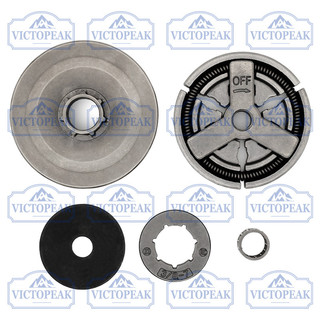 Bộ ly hợp & bánh xích cưa xích 5800 Ly hợp 3 / 8 "Bánh xích 7 cửa 0,058" Bộ phận thay thế máy đo cho dụng cụ điện ngoài trời