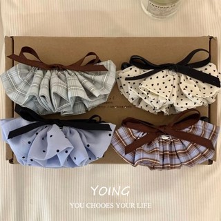 Kẹp Tóc Thời Trang Chấm Bi Kẻ Sọc, Nửa Ngón, Xoắn Nơ - Phong Cách Young/Preppy
