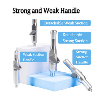 Nha khoa Có Thể Tháo Rời Nhôm Mạnh & Yếu Tay Cầm Hút Van Nước Bọt Miệng Ejector Tay Cầm Kim Loại Có Thể Điều Chỉnh Công Tắc