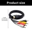 Cáp liên kết nam có thể hoán đổi nóng BTM DIN 5Pin sang 4RCA cho hệ thống TV và âm nhạc 720P
