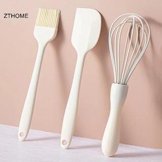 ZTHOME 3 Bộ Nướng Bánh Thực Phẩm Silicon Chịu Nhiệt Kem Cạp Trứng Đánh Mỡ Bàn Chải Nhà Bếp Bánh Nướng Dụng Cụ HOT