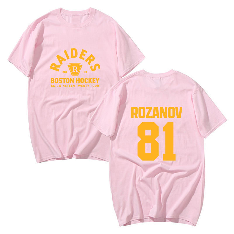 Llya Rozanov 81Bos Raiders Tee - Áo Thun Tay Ngắn Cotton, Phù Hợp Dạo Phố