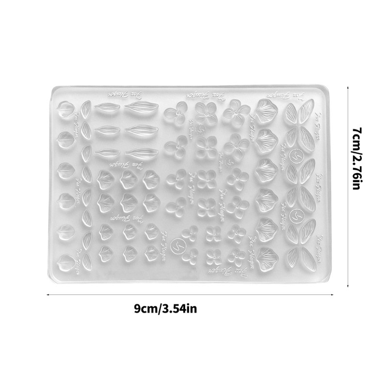 Khuôn Silicone Mỏng Hình Lá Bướm Cho Làm Móng Nghệ Thuật