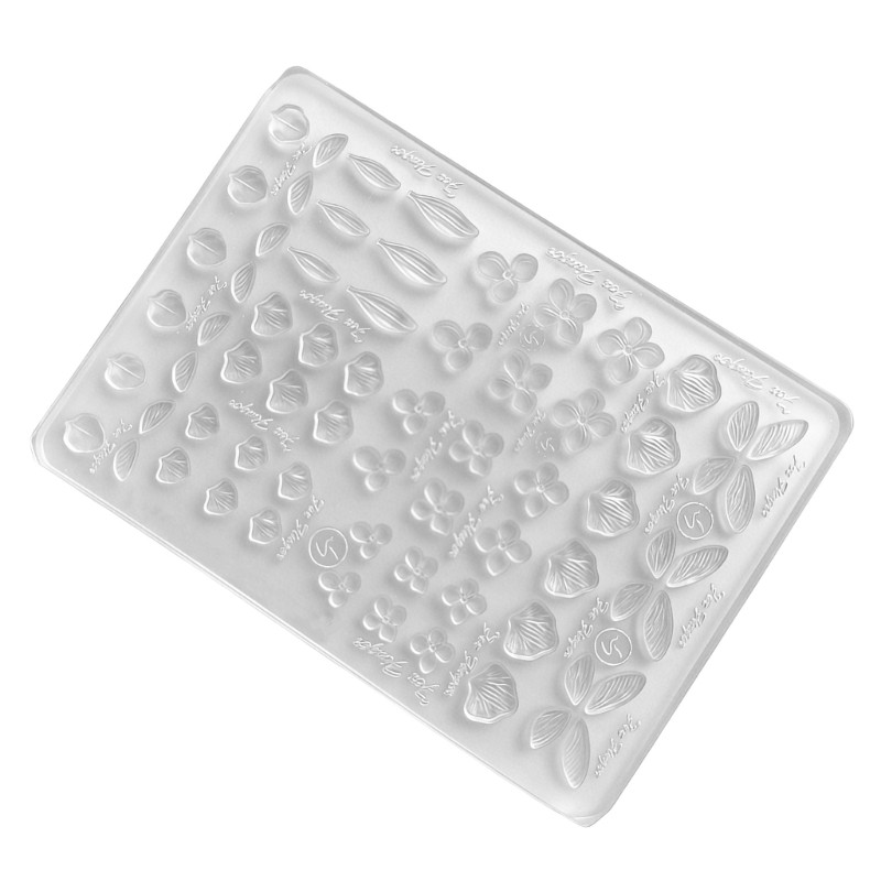 Khuôn silicon hình bướm và lá 3D, phù hợp cho nghệ thuật làm móng chuyên nghiệp