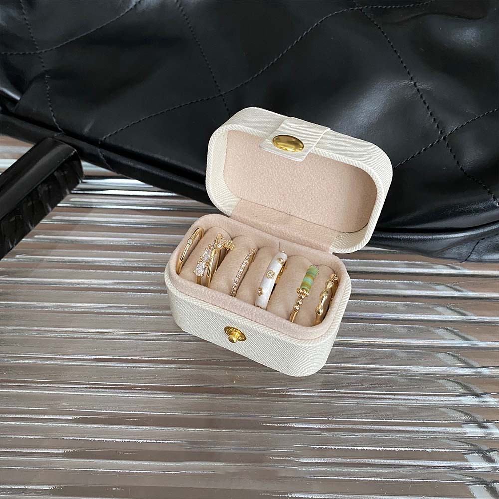 Hộp trang sức mini đơn giản cao cấp Hộp Đựng Trang Sức / Nhẫn, Bằng Da PU, Thiết Kế Đơn Giản, Tiện Dụng, Nhỏ Gọn