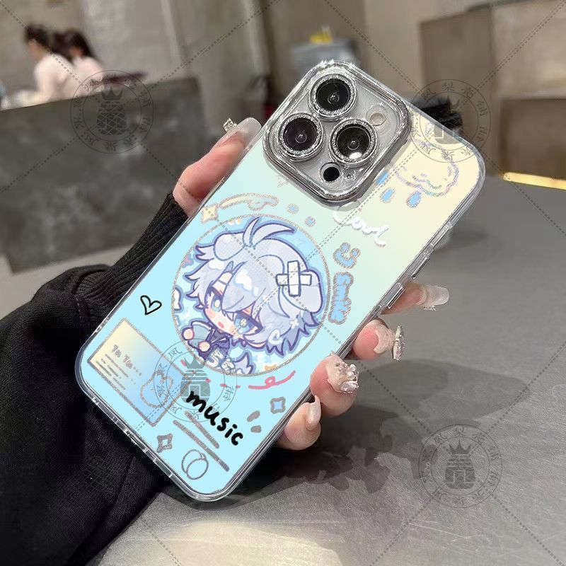 Honkai: Star Rail / Phainon / Honkai Star Railway Beale Q Phiên bản Vỏ điện thoại gạc lông vũ Thích hợp cho iPhoneOPPOvivos19 Xiaomi IQOO / vddf