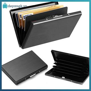 Deyangk hộp thép không gỉ 6/10 khe đựng giấy phép lái xe, thẻ tín dụng, chống trộm, bàn chải, túi đựng kim loại VN