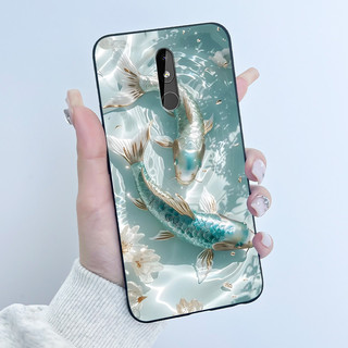 Dành Cho Nokia 3.2 4.2 Ốp Lưng Sang Trọng Dễ Thương Tình Yêu Thỏ Ngộ nghĩnh Màu Đen Mềm Silicon Bảo Vệ Ốp lưng Nokia3.2 Nokia4.2 Ốp Lưng