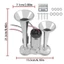FANIELLAPOWELL Dual Trumpets Horn, High Decibel Thép không gỉ Super Loud Horn, Ống đôi 600DB 12V Loa còi ô tô đa năng SUV