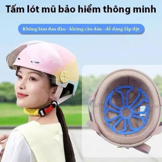 LÓT MŨ CHỐNG XẸP TÓC BẰNG SILICONE MỀM MẠI GIÚP ĐỘI MŨ THOẢI MÁI KHÔNG NGỨA KHÔNG ĐAU DA ĐẦU