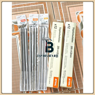 Dũa cưa xích cả hộp 12 chiếc hàng S.T.I.H.L , đủ cỡ 4mm-4.8mm-5.5mm
