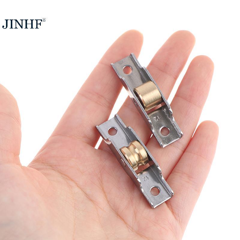 JINHF 1Pc Cửa Sổ Inox Ròng Rọc Cửa Trượt Con Lăn Chạy Bánh Xe Tra Ròng Rọc HOT