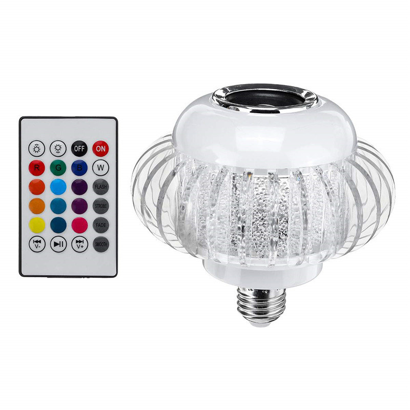 Bóng đèn LED âm nhạc nhiều màu sắc, đổi màu, điều khiển từ xa, ánh sáng sân khấu