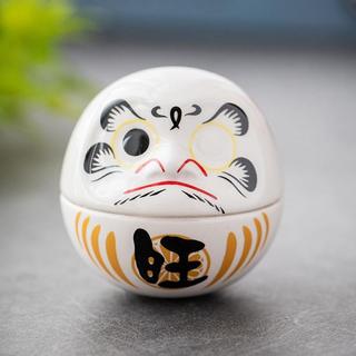 GOAY Gốm Daruma Tượng Daruma Tumbler Thủ Công Phong Cách Nhật Bản May Mắn May Mắn Trang Trí Phong Cảnh Trang Trí Nhà Phụ Kiện Quà Tặng VN