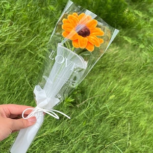 Hoa Hướng Dương Mini Dệt Kim Bó Hoa Quà Tặng Ngày Nhà Giáo Sáng Tạo Handmade Hoàn Thành Bó Hoa Tốt Nghiệp Mùa Quà Tặng