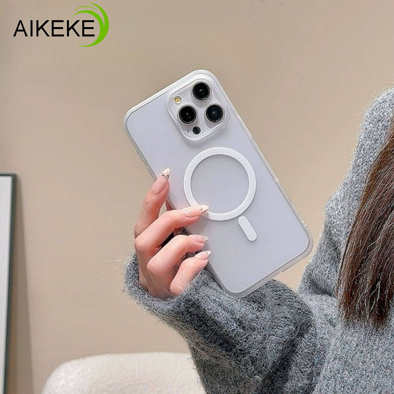 Ốp Điện Thoại Từ Tính Ice Mist Cho Meizu 22 21 20 21 Pro 20 Pro Doanh Nghiệp Đơn Giản Mờ Trong Suốt Vỏ PC Cứng Vỏ Sạc Không Dây Chống Rơi Ốp Lưng Chống Sốc