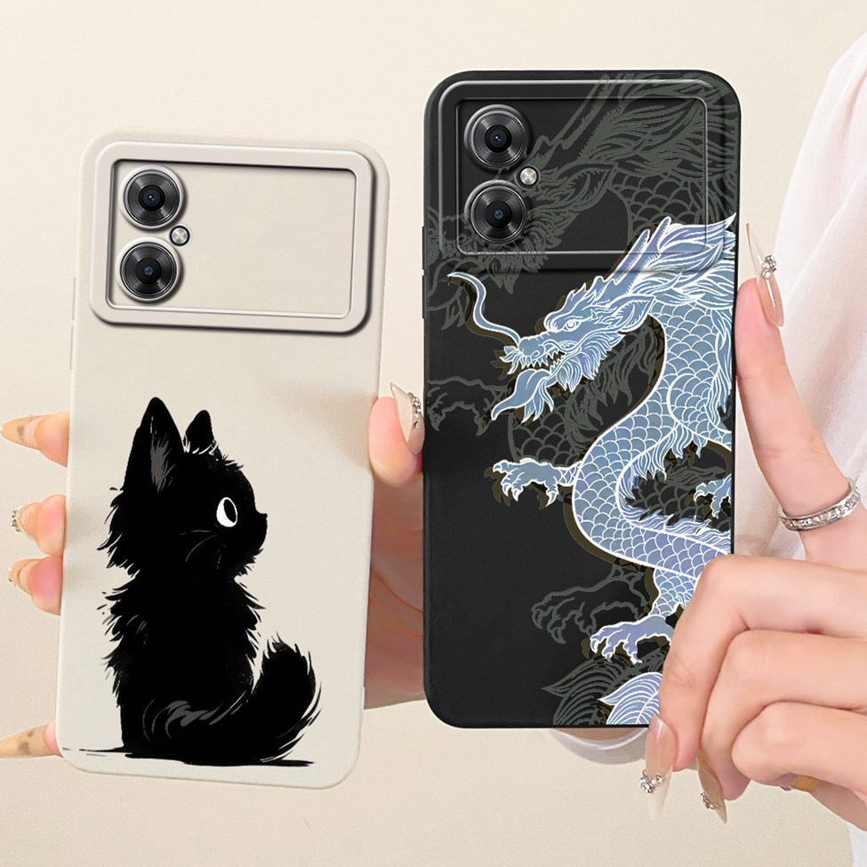Vỏ Cho Redmi Note 11R Vỏ Hoạt Hình Thời Trang Dễ Thương Ngộ nghĩnh Sơn Silicon Điện Thoại 22095RA98C
