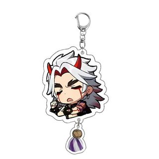 Anime Game Key chain Genshin Impact Arlecchino Navia Pendant Women Men Bag Car Keychain Accessories Cell phone Acrylic