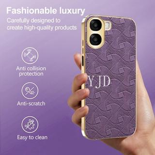 Ốp Lưng Cho OPPO A6 A6s A6t Pro Thời Trang Da Mạ Điện Khung Chống Rơi Điện Thoại