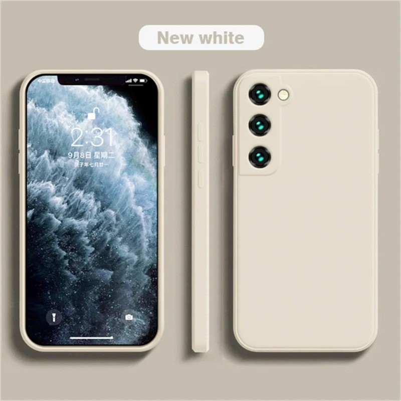 Ốp Điện Thoại Cạnh Thẳng Lỏng Cho Vivo V23 V23e V25 V27 V27e V29 V29e Lite Pro 4G 5G Ốp Lưng Chống Rơi Chất Lỏng Chống Sốc Vỏ Bảo Vệ Mặt Sau Điện Thoại