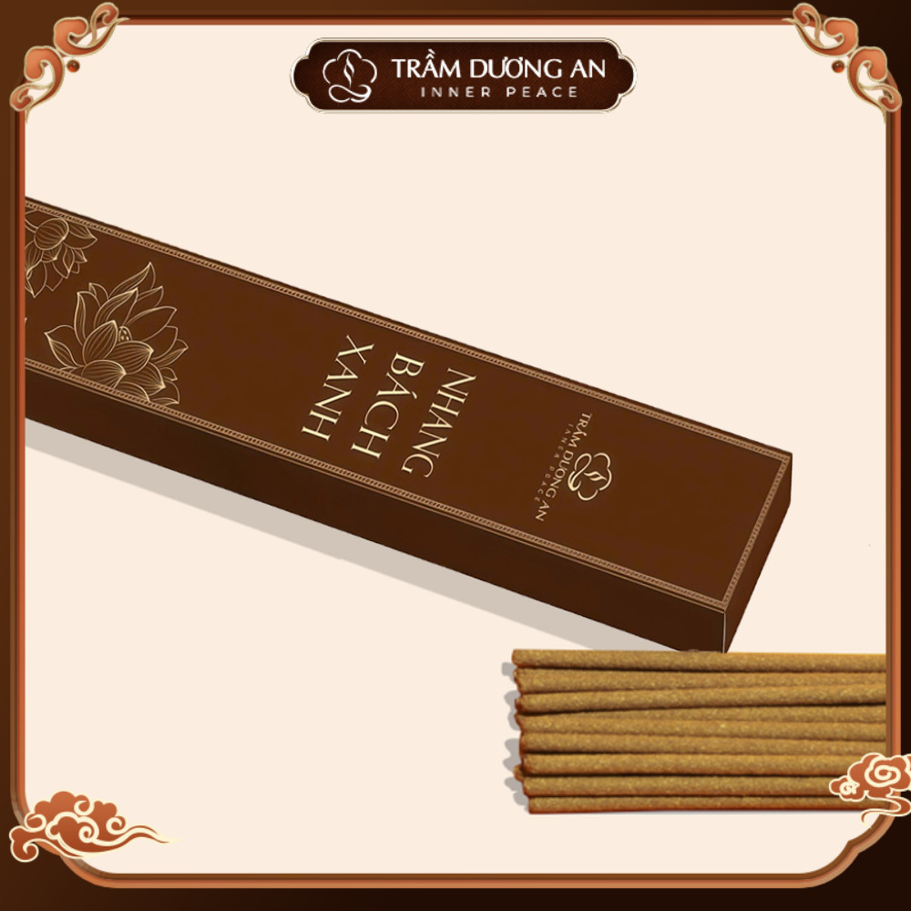 Hộp 90 Nhang Thắp Bách Xanh Trầm Dương An, Nhang Gỗ Quý Bách Xanh Tự Nhiên- TAIJ DECOR