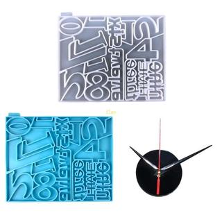Đồng Hồ Số sáng tạo với khuôn UV Epoxy Resin và Silicon Crystal cho đồng hồ treo tường