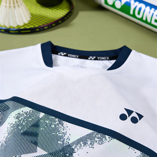 Áo sơ mi cầu lông YONEX tay ngắn dành cho cả nam và nữ, thoáng khí và khô nhanh