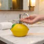 DARON Lemon Soap Dispenser, Vinyl Press Chai Nước Rửa Tay, Sáng Tạo Màu Vàng Trang Trí Dầu Gội Xà Phòng Phòng Tắm