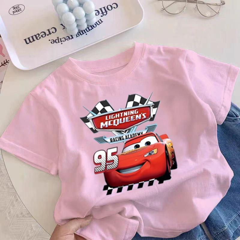 áo trẻ em cotton, dễ mặc, mùa hè, cổ tròn, thiết kế hình, tay ngắn, thoải mái