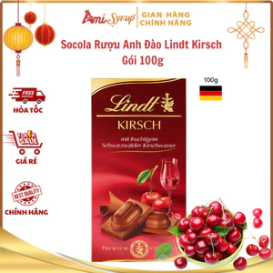Socola Anh Đào Lindt Kirsch Gói 100g, Hòa Quyện Từ Vị Ngọt Dịu Của Socola Và Chút Cay Nhẹ Từ Kirsch