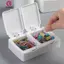 Springevenstar Để Bàn Hộp Bảo Quản Mini Cotton Swab Có Nắp Sinh Viên Mỹ Phẩm Cotton Nhựa Chống Bụi Sinh Viên Đồ Vặt Vặt Hoàn Thiện Hộp Springevenstar