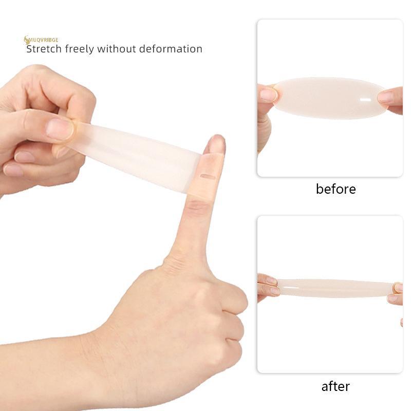 MUQV Silicone Ngón Tay Miếng Dán Bảo Vệ Gói Chống Thấm Nước Miếng Dán Ngón Tay Giảm Đau Ngón Tay Băng Mềm Thoáng Khí n