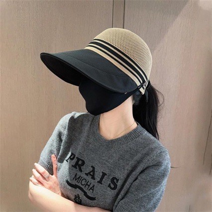 Mũ xô nữ thoáng khí phiên bản Hàn Quốc với vành lớn, chống nắng hiệu quả cho mùa hè