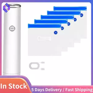 Máy hút chân không cầm tay 5 túi có thể tái sử dụng Thiết bị niêm phong không khí nhỏ gọn
