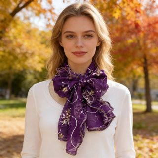 MKYCO 1 Chiếc Khăn Ren, Khăn Lau Cổ Lụa Thanh Lịch Nhẹ, Băng Đô In Bền Quấn Phụ Kiện Tóc Bandana