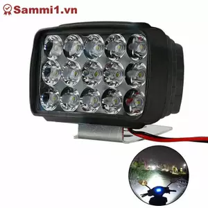 ZK Xe Máy Đèn Pha Điểm 15 LED 1000LM Motos ATV UTV Xe Tay Ga Chiếu Sáng VN
